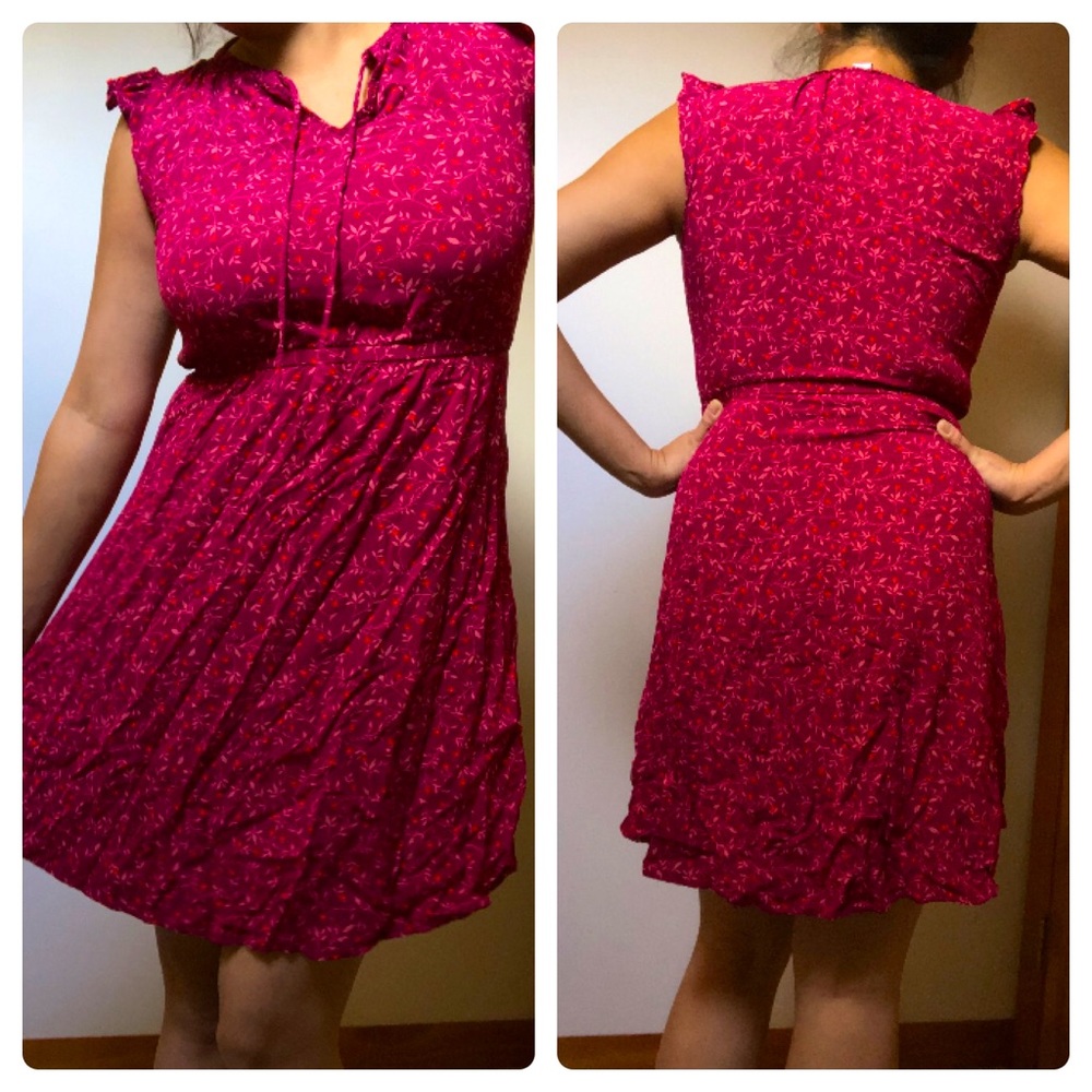 🌋 Pink/Red Floral Dress 🌋